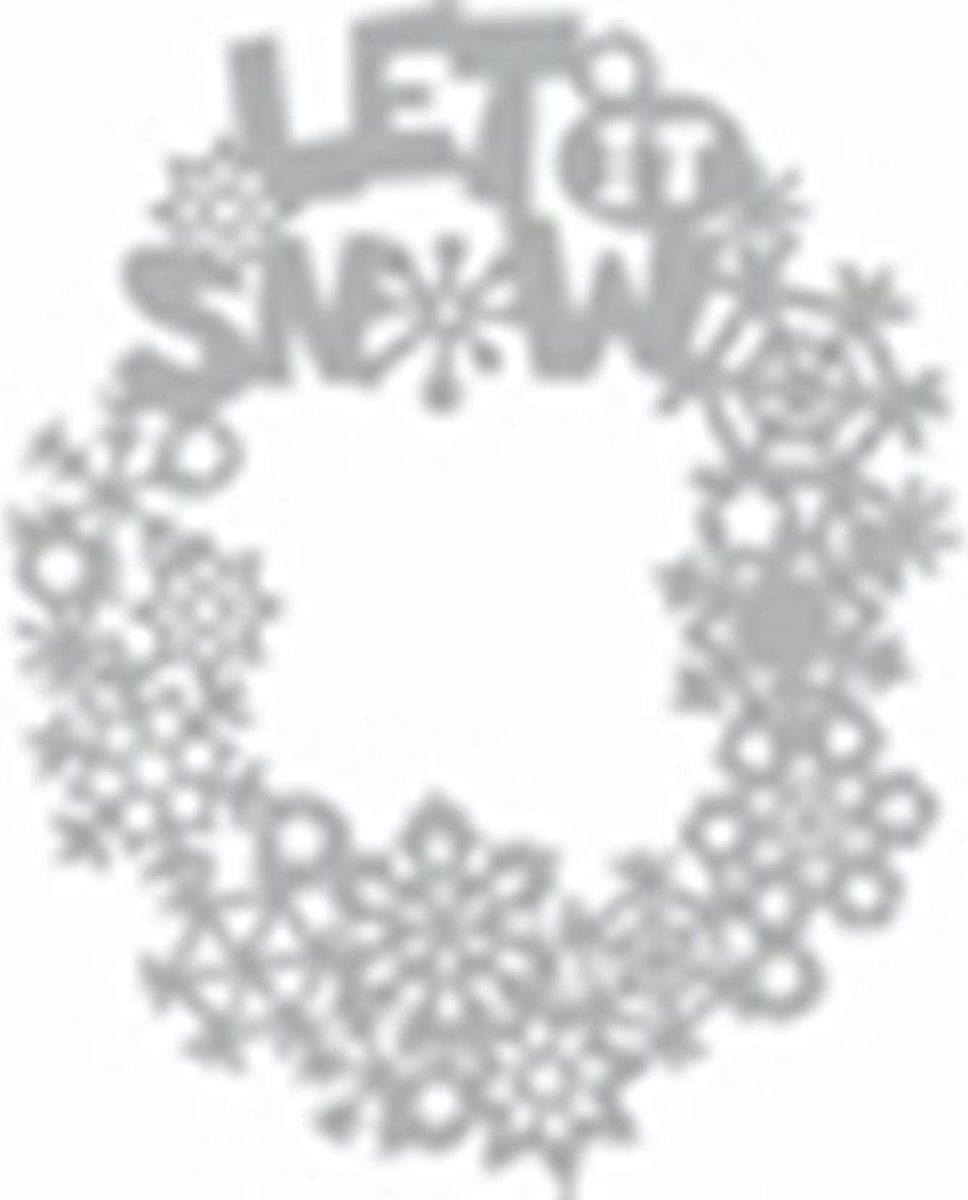  |Mask stencil Let it Snow